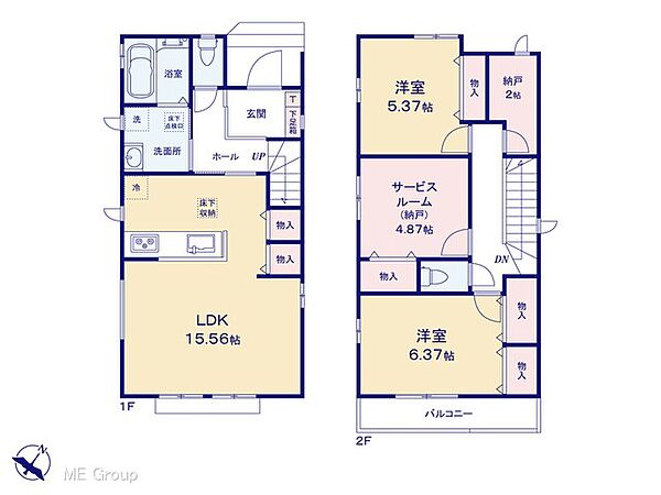 間取りを拡大表示