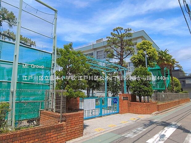 小学校 440m 江戸川区立鹿本小学校