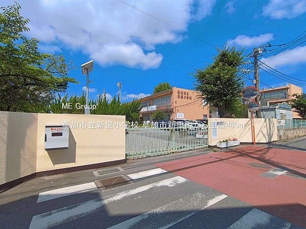 小学校 480m 草加市立新里小学校