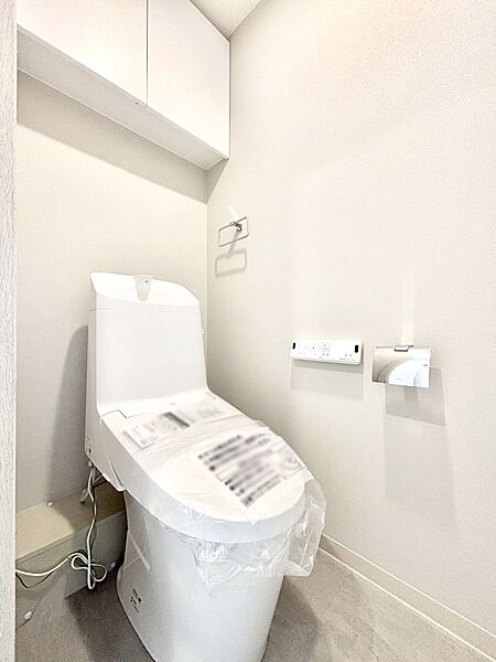 明るく清潔感のあるトイレです。