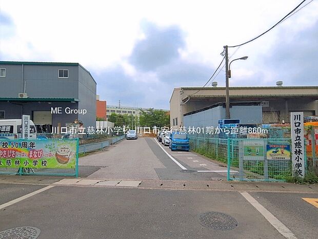 小学校 860m 川口市立慈林小学校