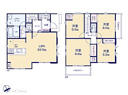松戸市竹ケ花西町　1期　新築一戸建て　全1棟