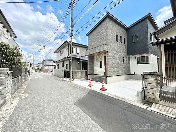 前面道路はきちんと整備されています