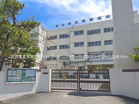 小学校 190m 足立区立栗原北小学校