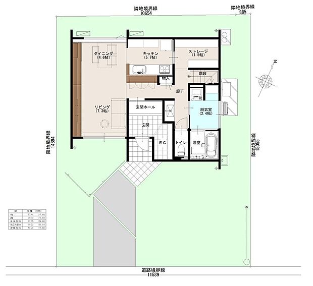 １階（17.36坪）