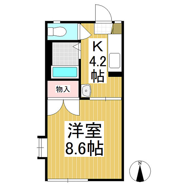 長野県東御市新屋(賃貸アパート1K・1階・24.71㎡)の写真 その2