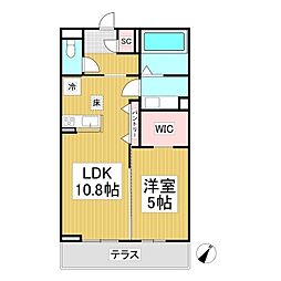 Lumiere33 1LDKの間取図画像