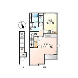 セピア小泉 1LDKの間取図画像