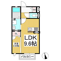 Diana 1LDKの間取図画像