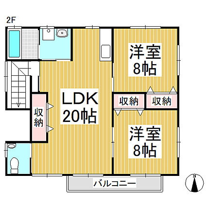 F・Fホーム諏訪形B_間取り_0