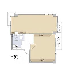 平河ハイツの間取図画像