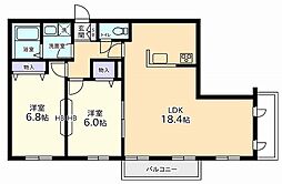オークヒルN棟 2階