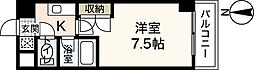 Villa大芝 2階1Kの間取り