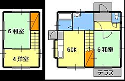 古川住宅 3DKの間取り