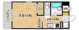 Aries 1DKの間取図画像