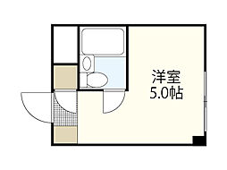 リヴァージュ広瀬北村田ビル ワンルームの間取図画像