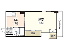 都ビル 3階1DKの間取り
