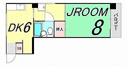 メゾン・ド・プチG 3階1DKの間取り