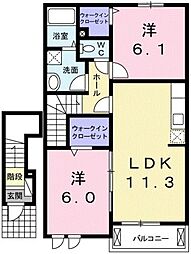 間取図画像 2LDK