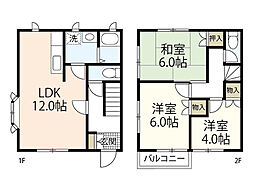 フィレンツェ原Ｃ 1階3LDKの間取り