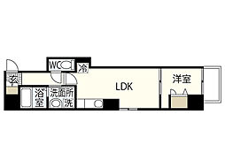 月光東蟹屋 3階1LDKの間取り