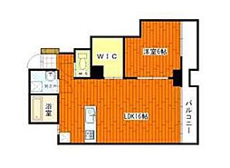 鷹ノ橋マンション 2LDKの間取図画像