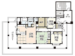 Istyle Funairi 11階3LDKの間取り