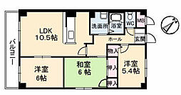 エスポワール21 2階3LDKの間取り