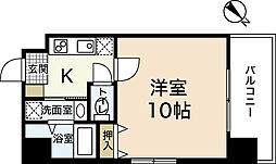 BONDBLD． 4階1Kの間取り