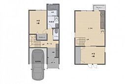 長束4丁目戸建て 2LDKの間取り