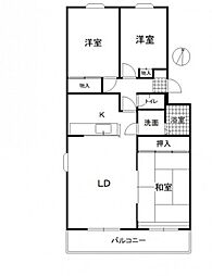 リーベンベルグＭ 1階3LDKの間取り