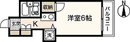 グランデール横川 ワンルームの間取図画像