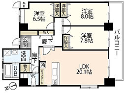 間取図画像 3LDK