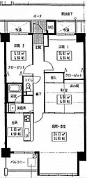 DHハウス三滝 3LDKの間取図画像