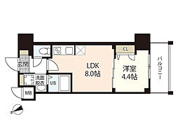 S-RESIDENCE鶴見町altano 1LDKの間取図画像