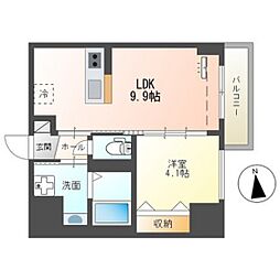 中央地所西条駅前ビル 1LDKの間取図画像