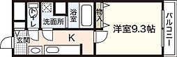 クレアーレヴェント 1Kの間取図画像