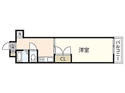 第1今田ビル 1Kの間取図画像