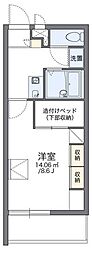 レオパレスFriends2 1Kの間取図画像