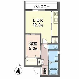 シャーメゾン東雲 1LDKの間取図画像