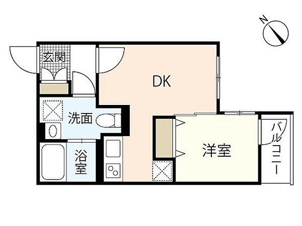 広島県広島市西区庚午北1丁目(賃貸マンション1DK・4階・28.00㎡)の写真 その2