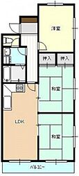 ハイライフ和誠 4階3LDKの間取り