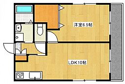 サーブハウス 3階1LDKの間取り