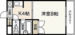 パティシェールヨシカワ2 1Kの間取図画像