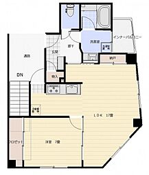Ｙ’ｓ堺町 2階1LDKの間取り