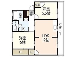 間取図画像 2LDK