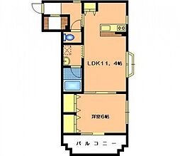 Ｇｒｅｅｎ　Ｓｔｒｅｅｔ　壱番館 1階1LDKの間取り
