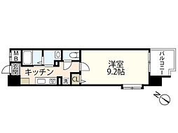 第17友建ビル 3階1Kの間取り