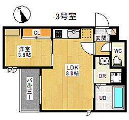 間取図画像 1LDK