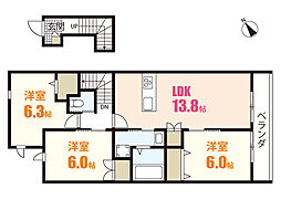 間取図画像 3LDK